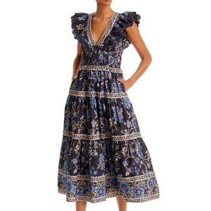 BNWT Sea New York Tess Printed Midi Dress Size S / 4!